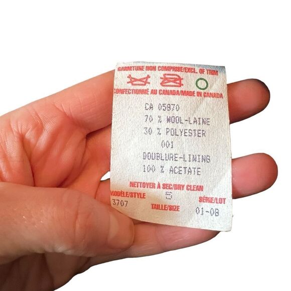 Esprit brown wool blend blazer. Size 5 - Picture 4 of 6